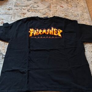 Thrasher Black Graphic T-Shirt